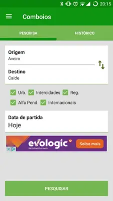 Comboios android App screenshot 3